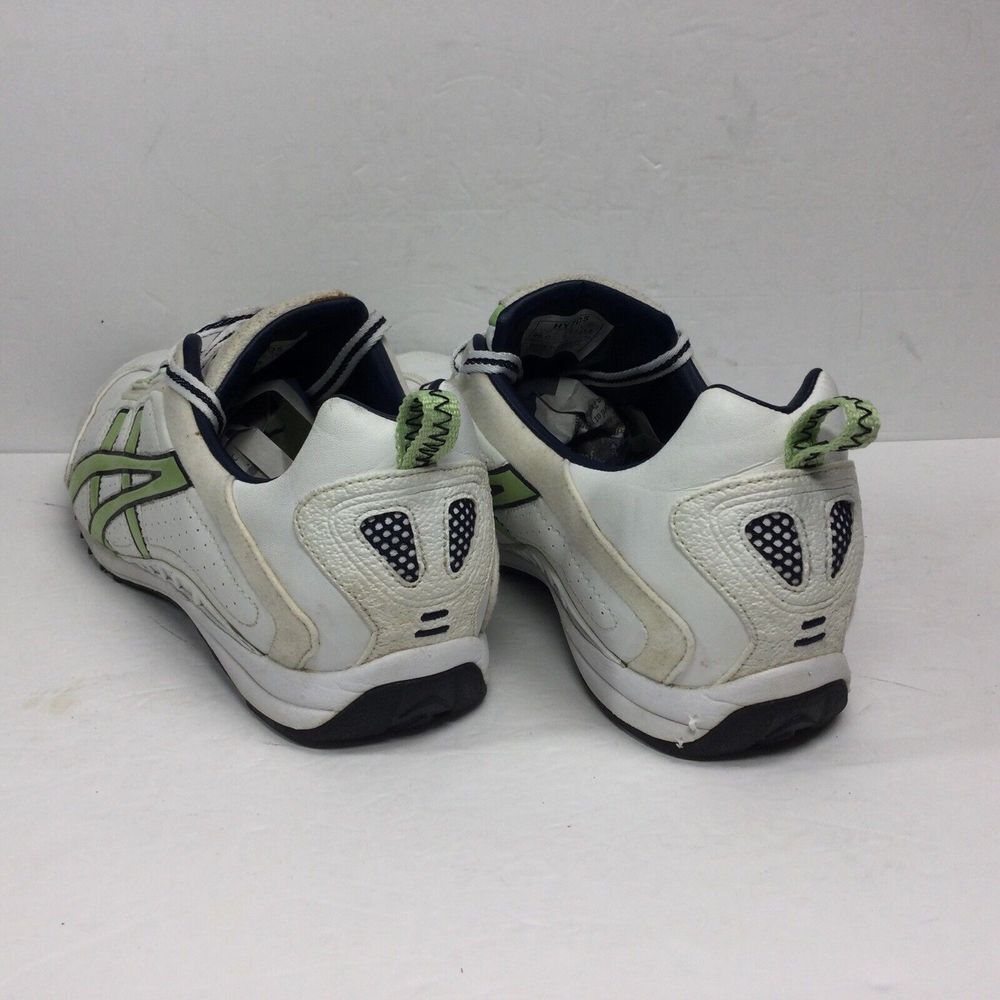 Asics Gel Training Running shoes Womens Sz‎ 9 Leather sneakers White Green HY7D5 - Picture 8 of 8